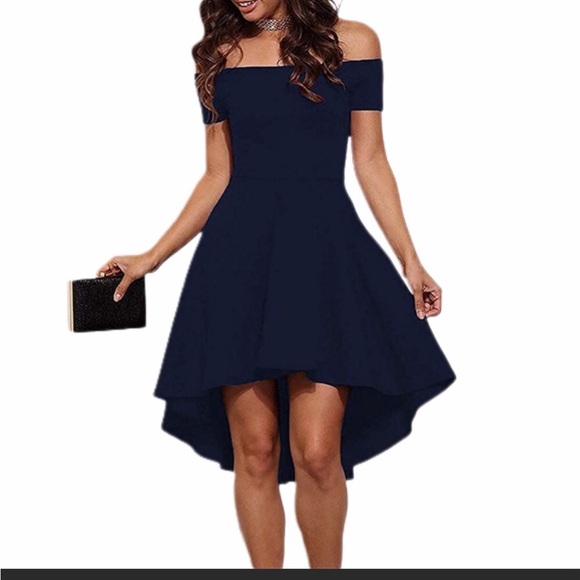 Sarin Mathews Off The Shoulder High Low Dress - Picture 2 of 8